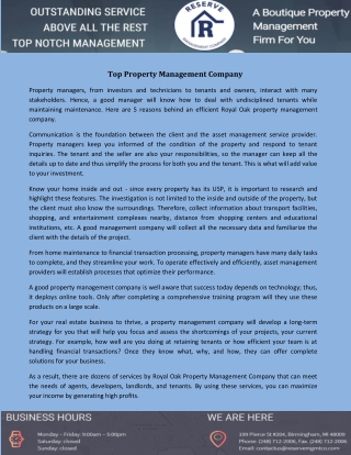 Top Property Management Company