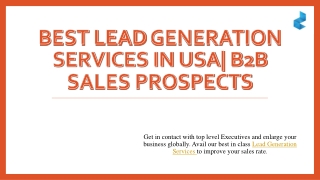 Looking For Best Lead Generation Services in USA