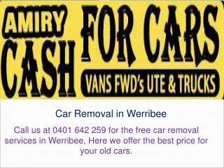 Car Removal in Werribee