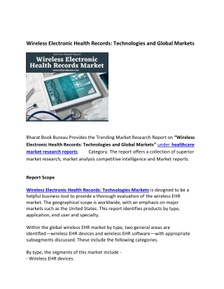 Global Wireless Electronic Health Records Market Research Report 2026