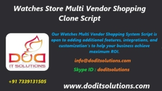 Best Readymade Watches Store Script - DOD IT Solutions