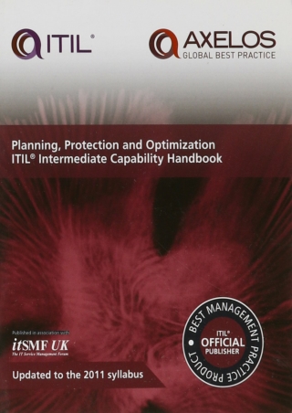 EBOOK Planning Protection and Optimization ITIL 2011 Intermediate Capability