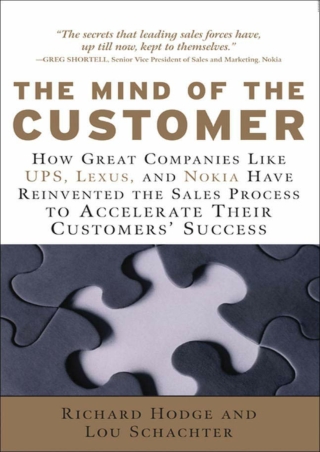DOWNLOAD The Mind of the Customer How the World s Leading Sales Forces Accelerate