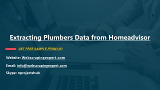 Extracting Plumbers Data from Homeadvisor
