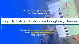 Script to Extract Data from Google My Business