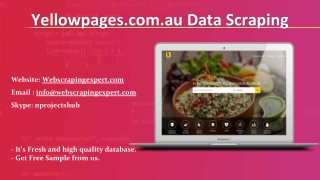 Yellowpages.com.au Data Scraping