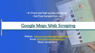 Google Maps Web Scraping
