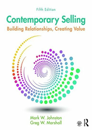 EBOOK Contemporary Selling Building Relationships Creating Value