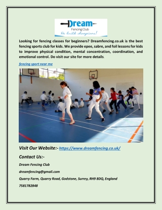 Fencing Sport Near Me | Dreamfencing.co.uk