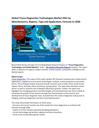 Tissue Diagnostics Technologies and Global Markets