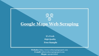 Google Maps Web Scraping