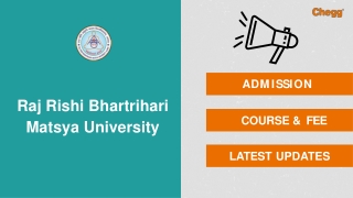 Raj Rishi Bhartrihari Matsya University