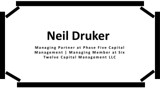 Neil Druker - A People Leader and Influencer From Boston, MA