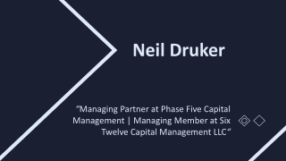 Neil Druker - Experienced Professional From Boston, MA
