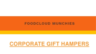 Planning Corporate Gift Hampers