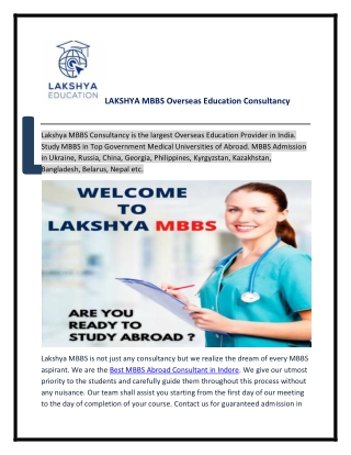 Best MBBS Abroad Consultant in Indore