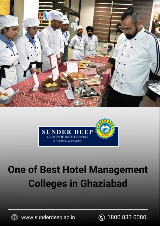 IHM College in Ghaziabad | Hotel Management Course College | SDCHM