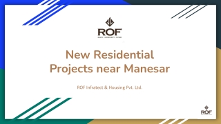 New Residential Projects near Manesar