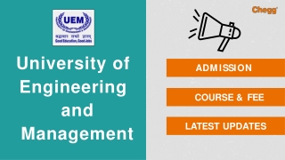 University of Engineering & Management - [UEM], Jaipur