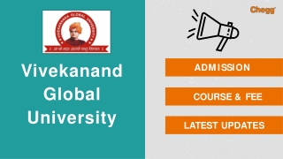 Vivekananda Global University - [VGU], Jaipur