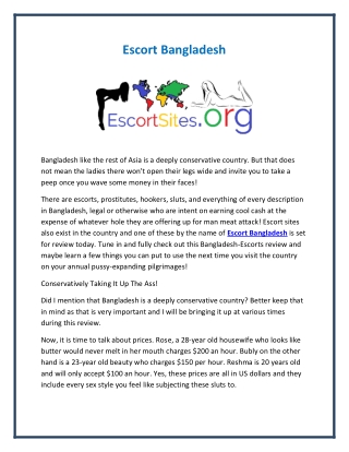 Escort Bangladesh