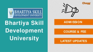 Bhartiya Skill Development University - [BSDU], Jaipur