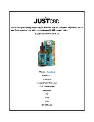 Buy Quality CBD Products & Oil
