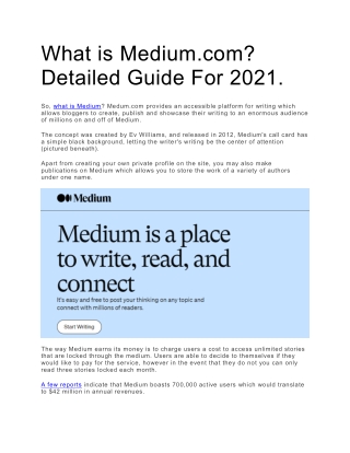 What is Medium