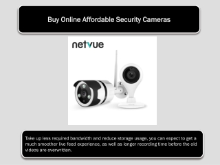 Buy Online Affordable Security Cameras