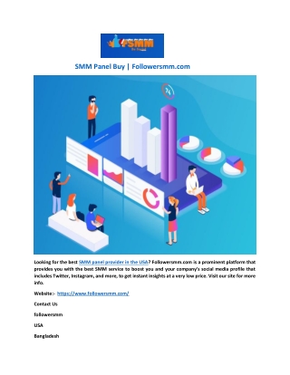 SMM Panel Buy | Followersmm.com