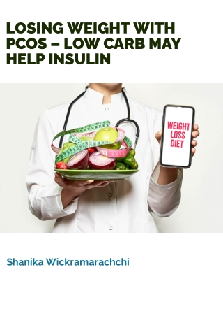 Losing Weight With PCOS – Low Carb May Help Insulin - PDF eBook Free Download