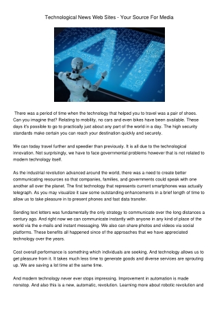 TechnologicalNewsWebSites-YourSourceForMedia