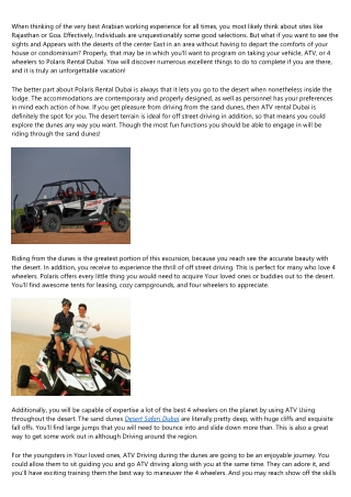 10 Meetups About Buggy rental dubai You Should Attend