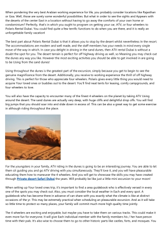 5 Real-Life Lessons About Evening Desert Safari Dubai