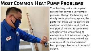 Most Common Heat Pump Problems By Rooter Hero Plumbing