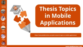 Thesis Topics in Mobile Applications