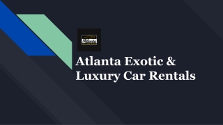 How To Select The Right Car For Rental Services in Atlanta