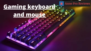 Gaming keyboard and mouse