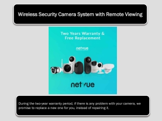 Wireless Security Camera System with Remote Viewing