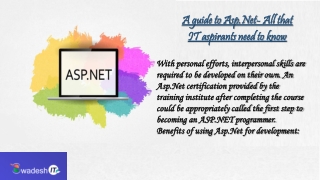 Asp.Net training institute in Durgapur