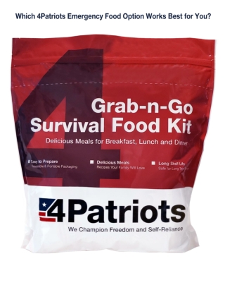 Which 4Patriots Emergency Food Option Works Best for You?
