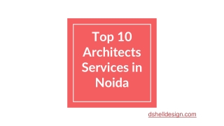 Top 10 Architects Services in Noida