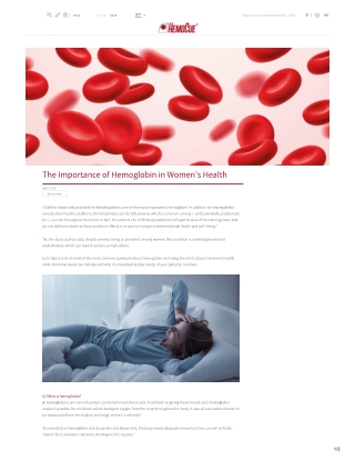 Hemoglobin Levels