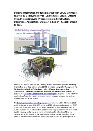 Global Building Information Modeling market Opportunity and Segments Analysis