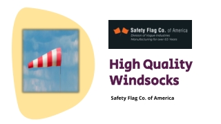 High Quality Windsocks - Safety Flag Co.