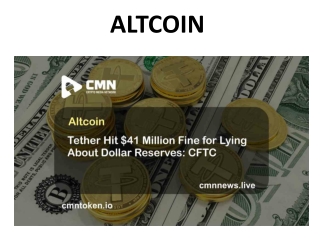 Altcoins | Best Cryptocurrency to Buy | CMN News | CMN TOKEN
