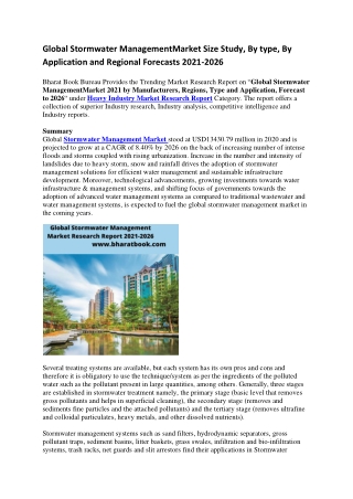 Global Stormwater ManagementMarket Size Study-converted