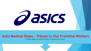 Asics India Medical Shoes