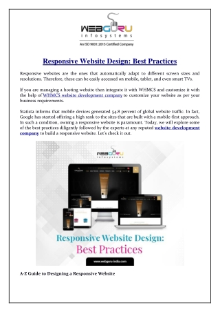 Responsive Website Design Best Practices