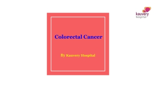 Colorectal Cancer